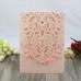 Personalised Laser Cut Pocked Fold Wedding Invitations